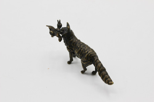 Small Bronze The Fox and the Duck End of the 19th Century