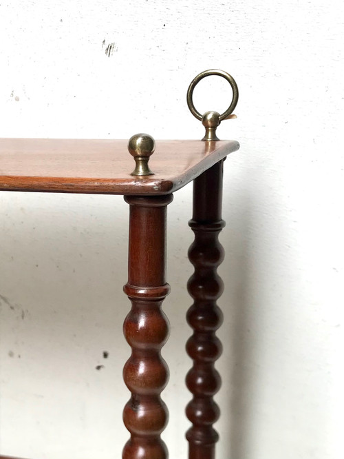 19th century mahogany bookcase shelf