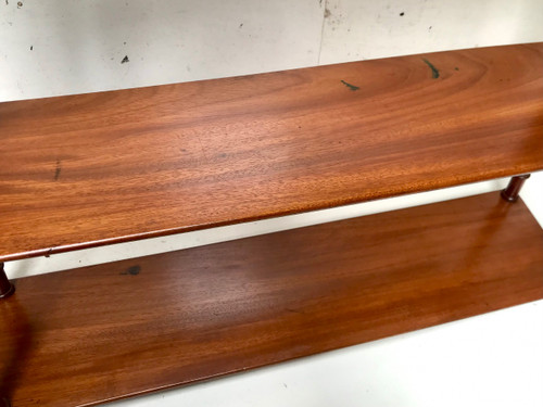 19th century mahogany bookcase shelf