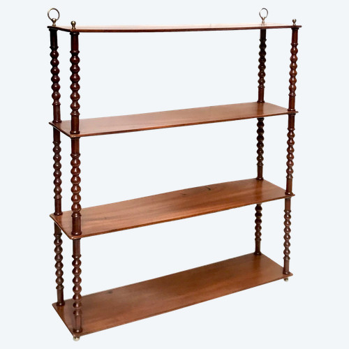 19th century mahogany bookcase shelf