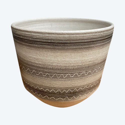 Large ceramic planter 1960 by Jean Austruy 20th century