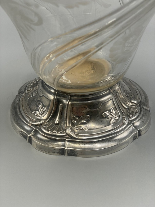 Louis XV Style Solid Silver Ewer Goldsmith Ravinet&companie