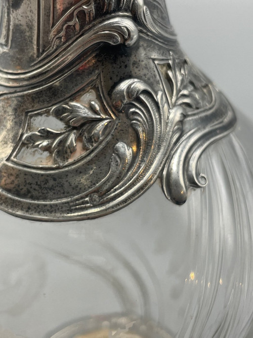 Louis XV Style Solid Silver Ewer Goldsmith Ravinet&companie