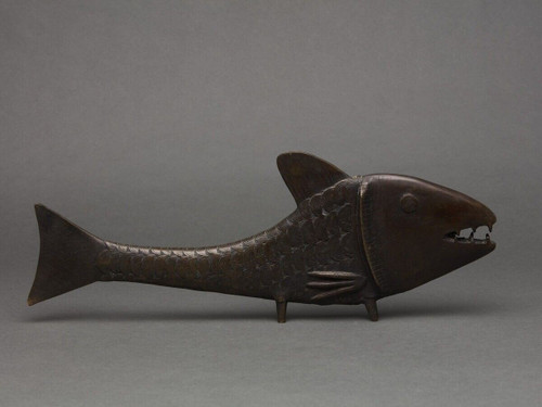 Carpe en bronze du Japon début XXe patine chocolatée