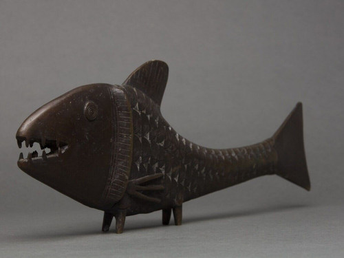 Carpe en bronze du Japon début XXe patine chocolatée