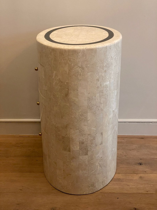 Maitland-smith Coral Stone Chest of Drawers 1980