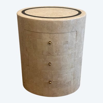 Maitland-smith Coral Stone Chest of Drawers 1980