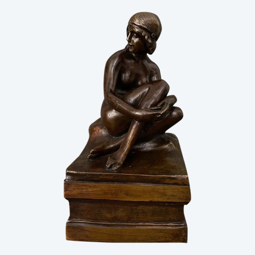 Art-Deco-Skulptur aus Bronze Egidio Pozzi Garni Frères Éditeurs