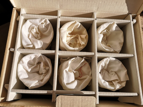 6 Harcourt crystal wine glasses signed BACCARAT in their box from the early 60s (advertisement no. 1)