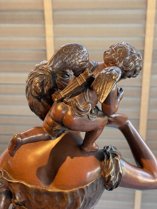 Elegante bronzo del XIX secolo Er. Bisson