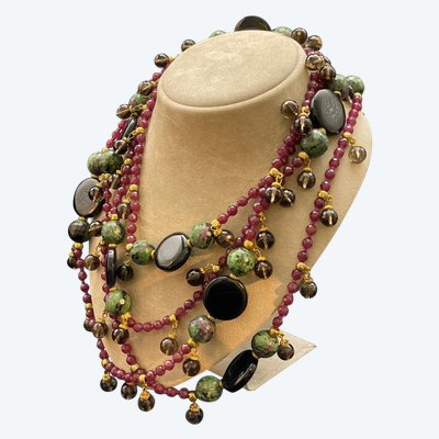  Collana lunga in stile Art Déco