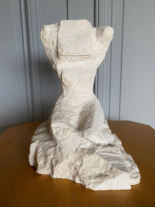 Direktschnitt Skulptur weiblicher Akt XX. Workshop