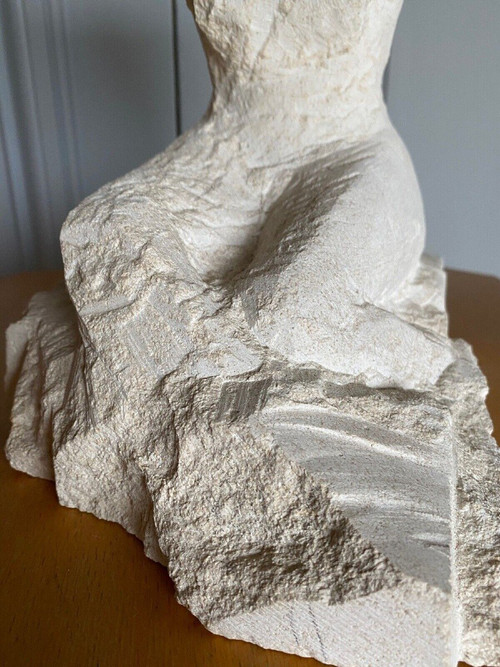 Direktschnitt Skulptur weiblicher Akt XX. Workshop