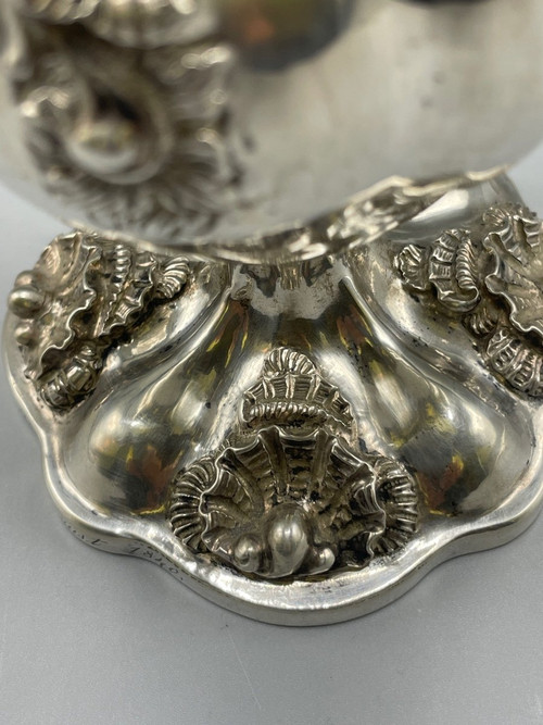 Austrian Louis XV Style Silver Vase Ma