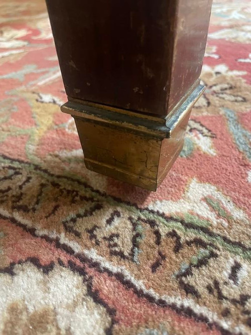 Table de ferme en acajou massif style Directoire 