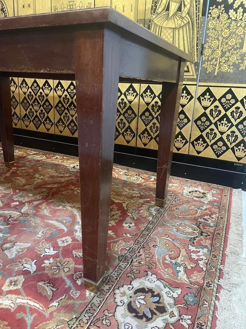 Table de ferme en acajou massif style Directoire 