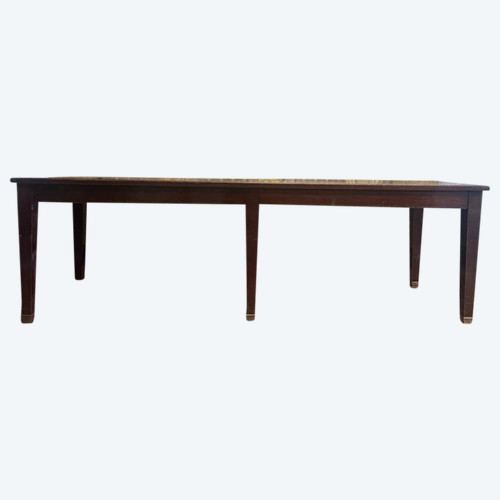 Table de ferme en acajou massif style Directoire 