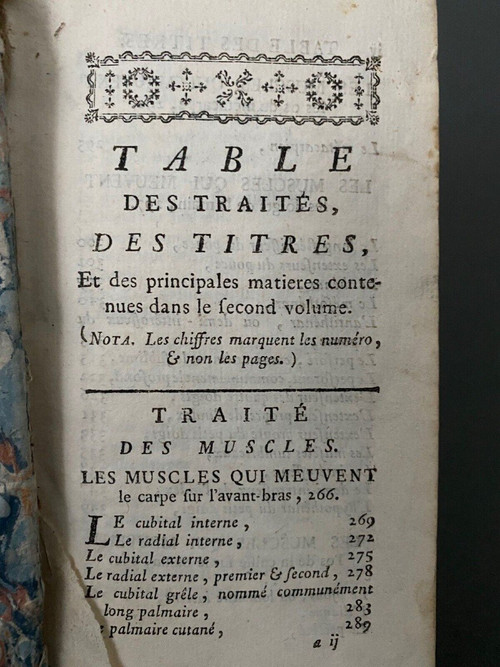 4 tomes Exposition Anatomique de la Structure du Corps Humain 1775