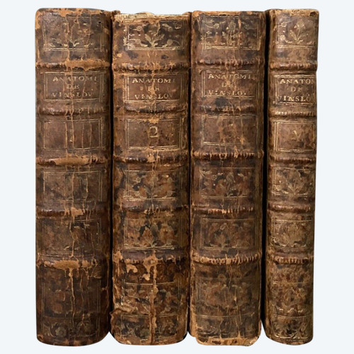 4 tomes Exposition Anatomique de la Structure du Corps Humain 1775