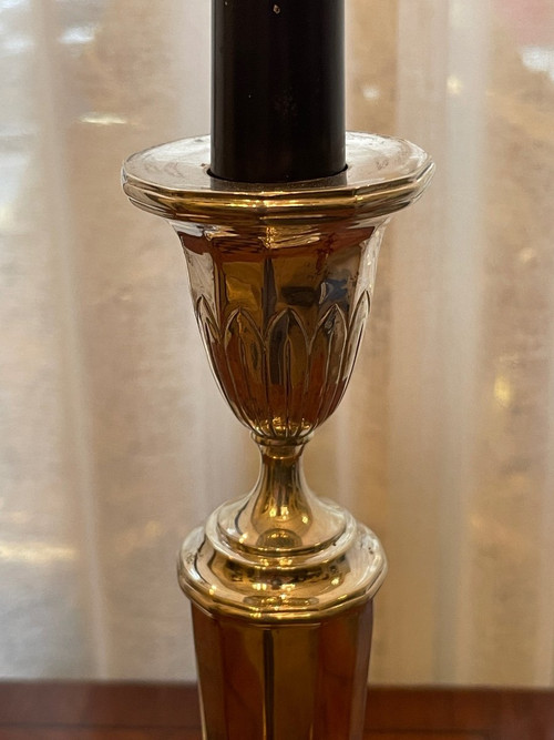 Pair of Solid Silver Candlesticks 1815-1831
