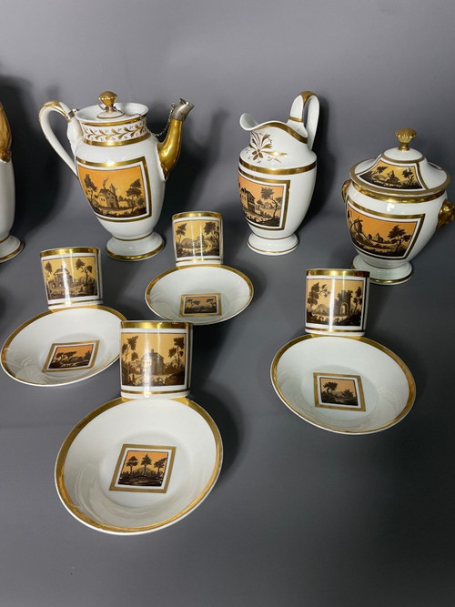 Empire Period Porcelain Coffee Service