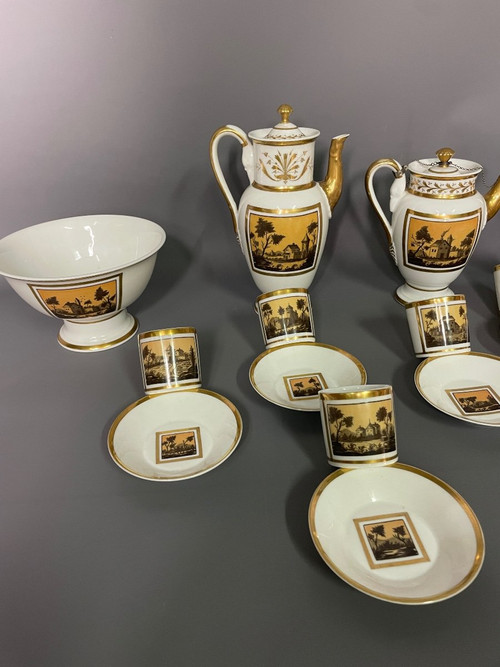 Empire Period Porcelain Coffee Service