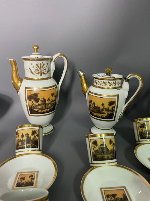 Empire Period Porcelain Coffee Service