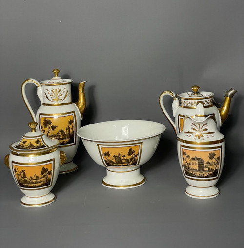 Empire Period Porcelain Coffee Service