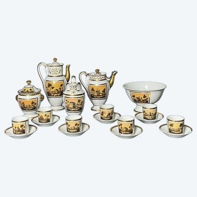 Empire Period Porcelain Coffee Service