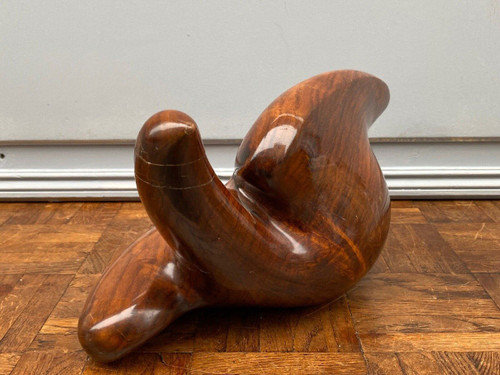 Sculpture en bois forme libre moderniste 1960