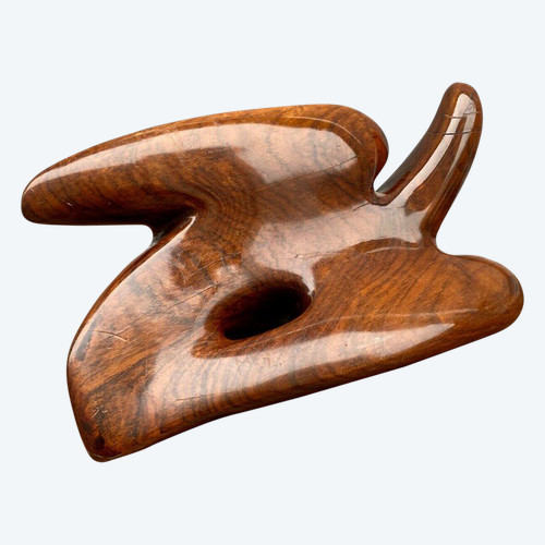 Sculpture en bois forme libre moderniste 1960