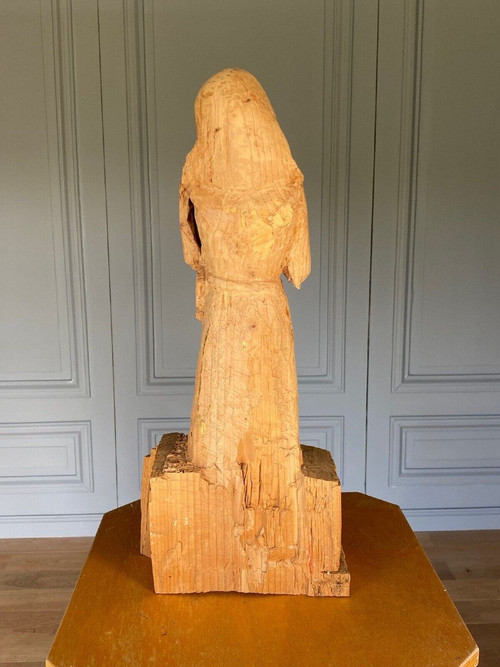 Madonna mit Kind holzgeschnitzt 1960 Künstleratelier XX.