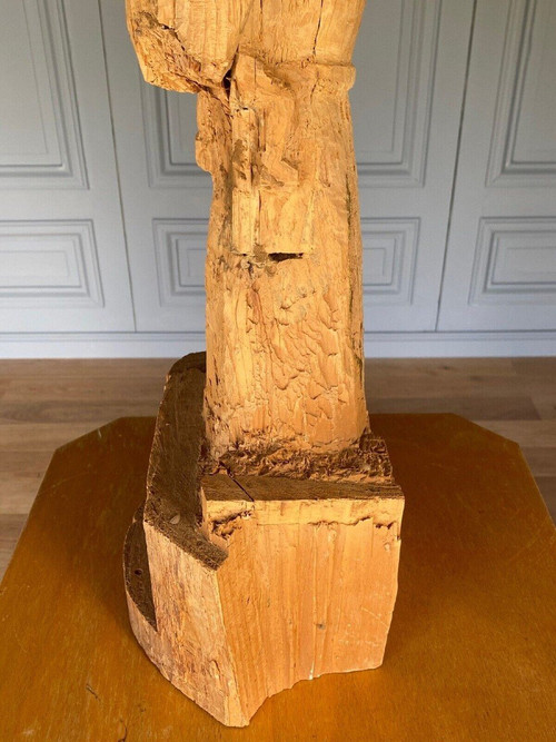 Madonna mit Kind holzgeschnitzt 1960 Künstleratelier XX.
