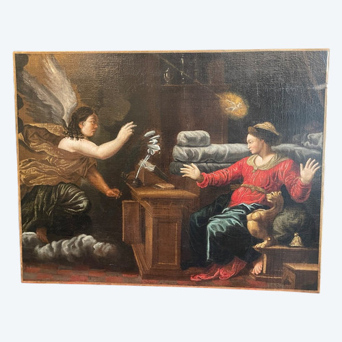 Öl Auf Leinwand "Die Verkündigung".