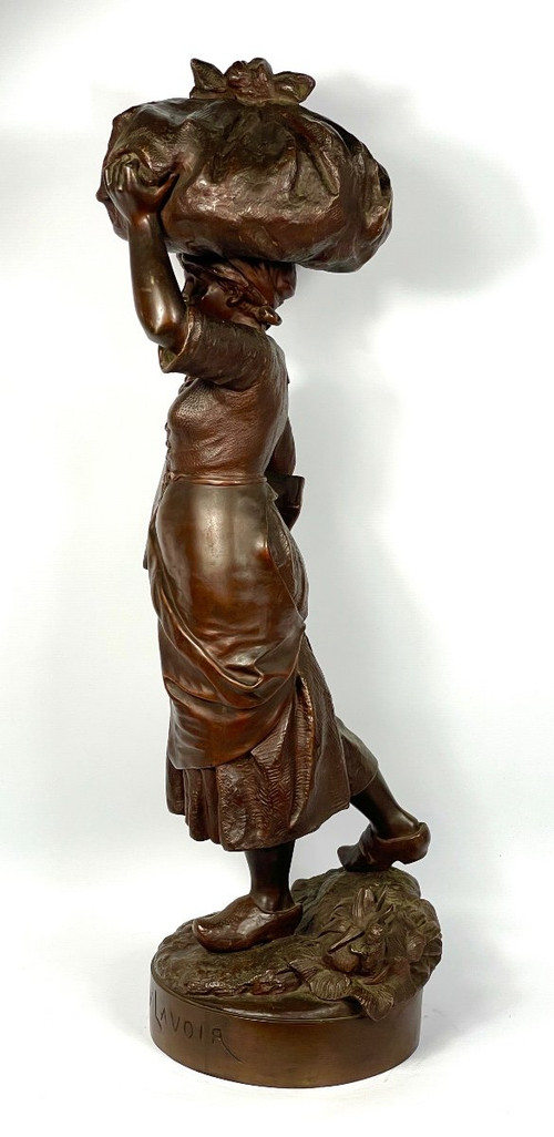 Die Ankunft im „Au Lavoir“ – Bronze aus dem 19. Jahrhundert, Richard