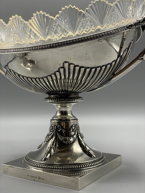Sterling Silver And Crystal Table Centerpieces