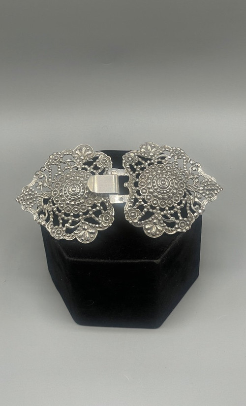 Boucles De Ceinture En Argent Massif
