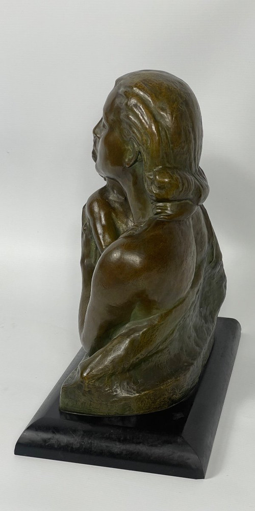 Art Deco sculpture "La Maternité" Ugo Cipriani