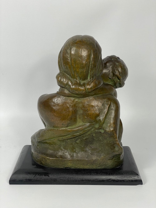 Art Deco sculpture "La Maternité" Ugo Cipriani