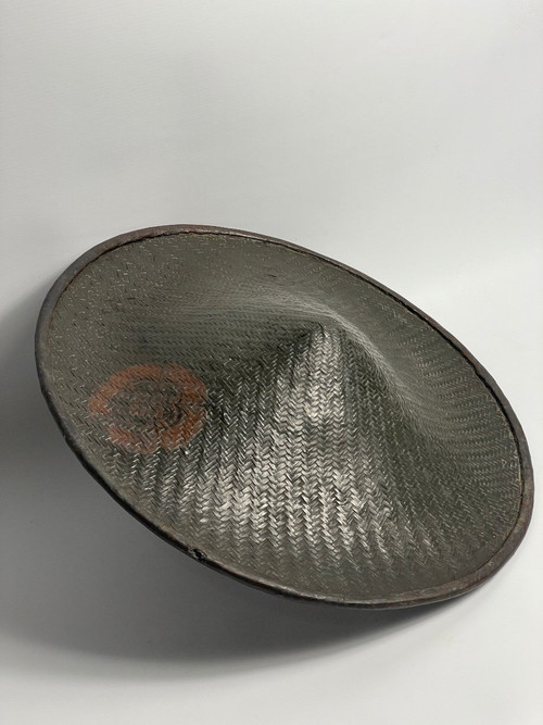 Chapeau De Samouraï Tissé Période Edo