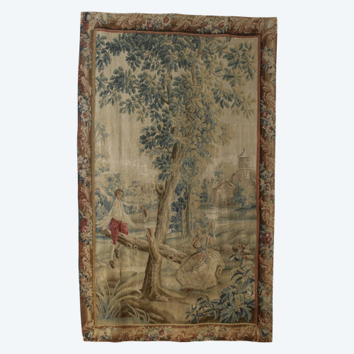 Aubusson Tapestry, Country Game, 18th Century