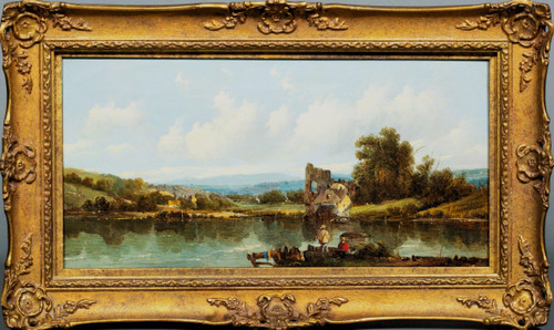 Alfred Gomersal Vickers (1810-1837) Eine Flussszene