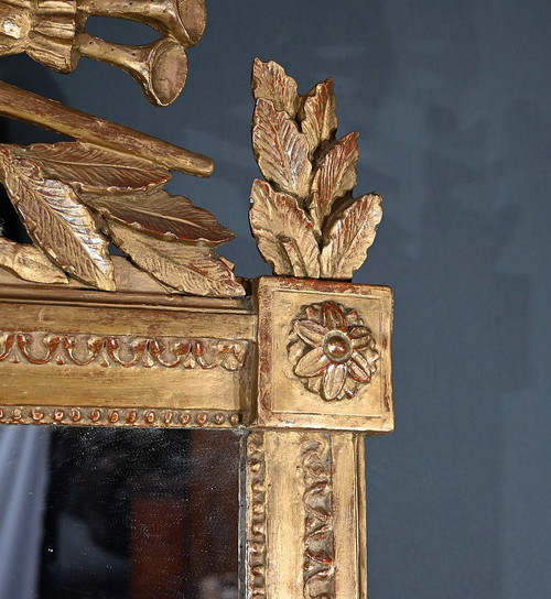 Important Miroir en Bois Doré, époque Louis XV - 1768