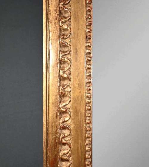 Important Miroir en Bois Doré, époque Louis XV - 1768