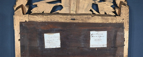 Important Miroir en Bois Doré, époque Louis XV - 1768