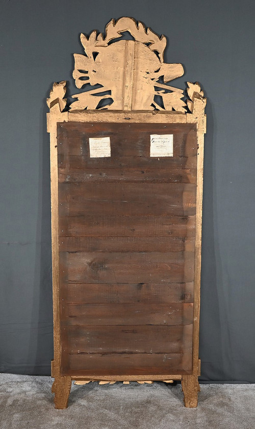 Important Miroir en Bois Doré, époque Louis XV - 1768