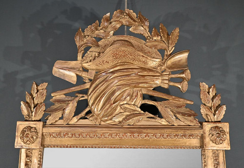 Important Miroir en Bois Doré, époque Louis XV - 1768