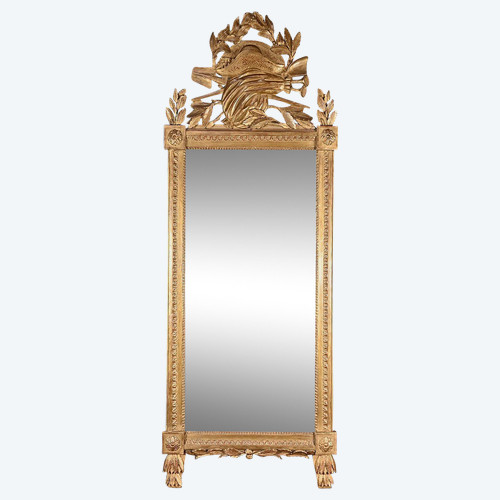 Important Miroir en Bois Doré, époque Louis XV - 1768