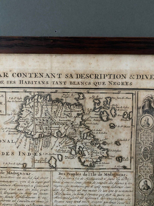 Carte du XVIIIe de l'Ile de Madagascar