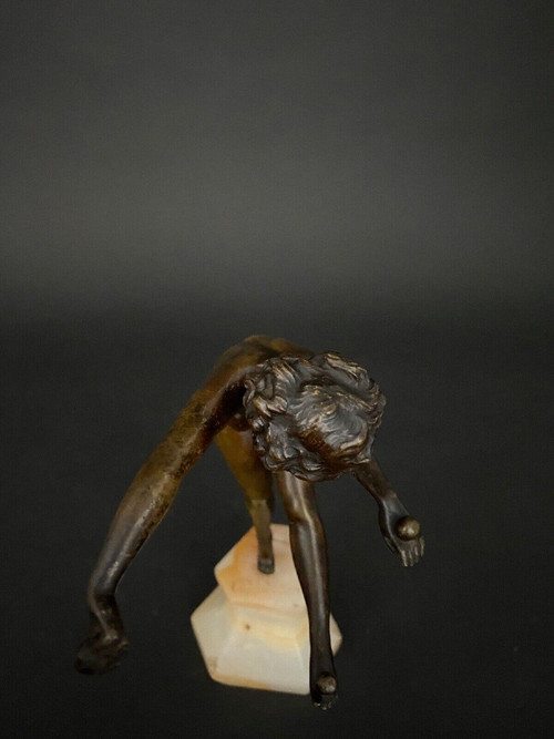 Ballerina in bronzo di Claire Jeanne Roberte Colinet Giocoliere Art Déco